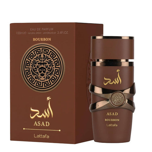 Lattafa Asad Bourbon Eau De Parfum for Unisex Spray | 3.4 FL oz / 100 mL