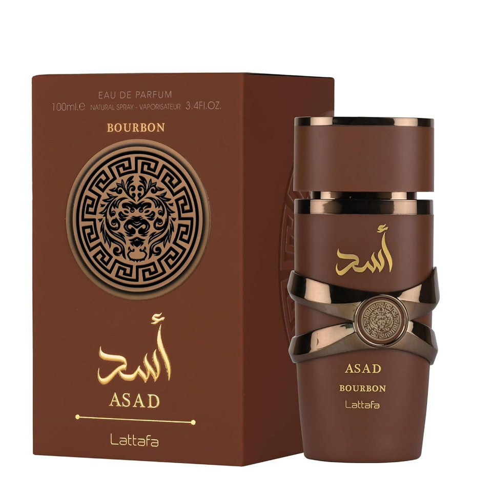 Lattafa Asad Bourbon Eau De Parfum for Unisex Spray | 3.4 FL oz / 100 mL