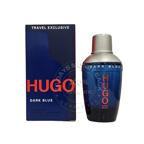 Hugo Boss Dark Blue Eau De Toilette for Men Spray | 2.5 FL oz / 75 mL