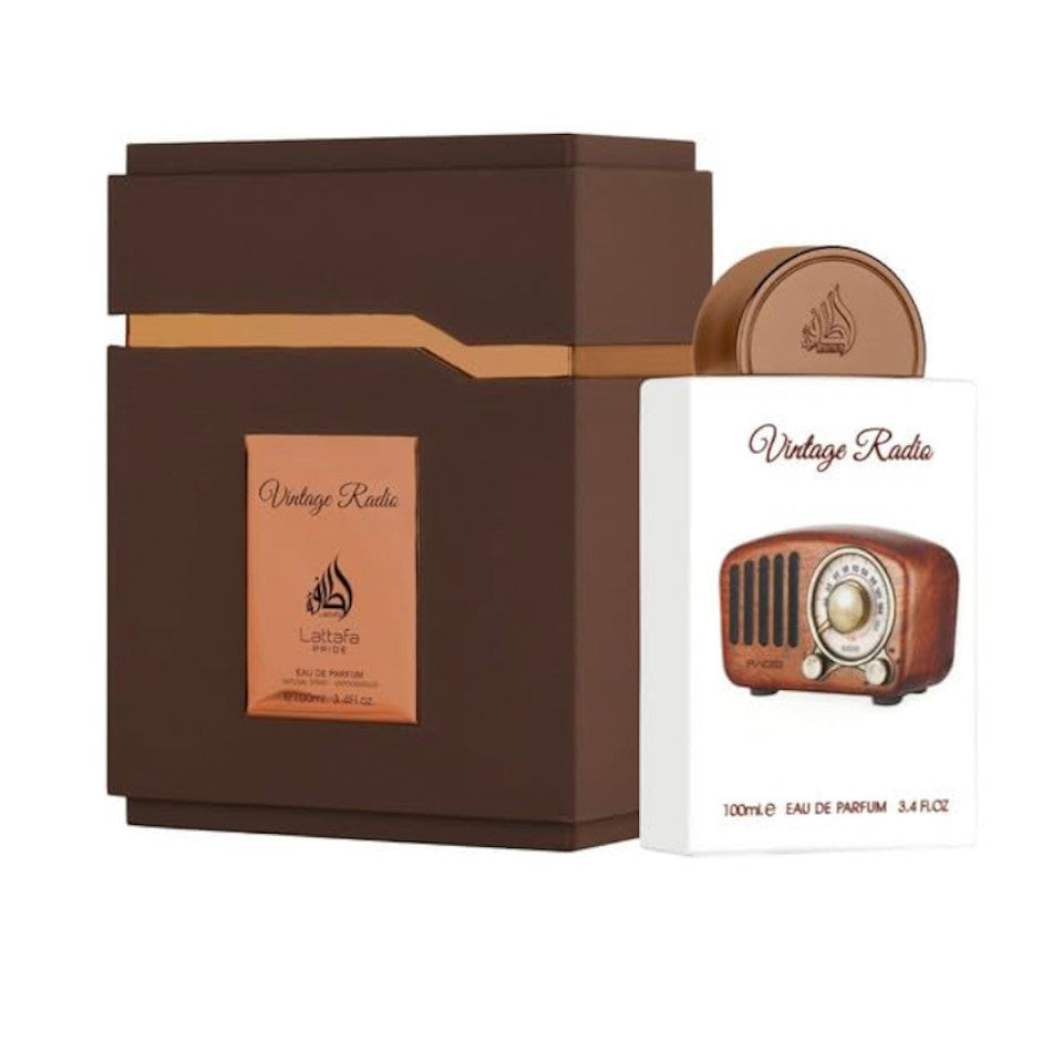 Lattafa Vintage Radio Eau De Parfum for Unisex Spray | 3.4 FL oz / 100 mL
