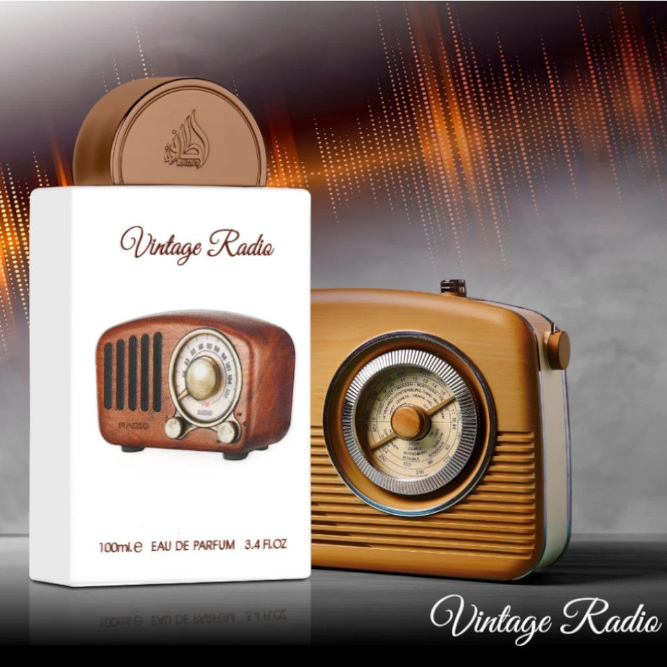 Lattafa Vintage Radio Eau De Parfum for Unisex Spray | 3.4 FL oz / 100 mL