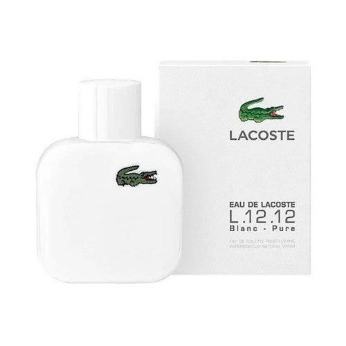 Lacoste L.12.12 Blanc Pure Eau De Toilette for Men Spray | 1.6 FL oz / 50 mL